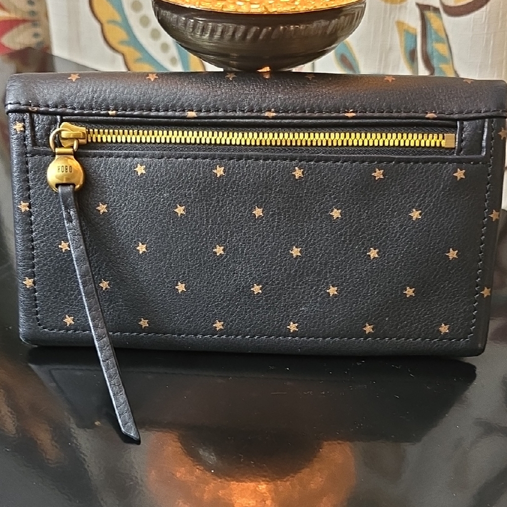 HOBO Pebbled leather Lumen Continental wallet
